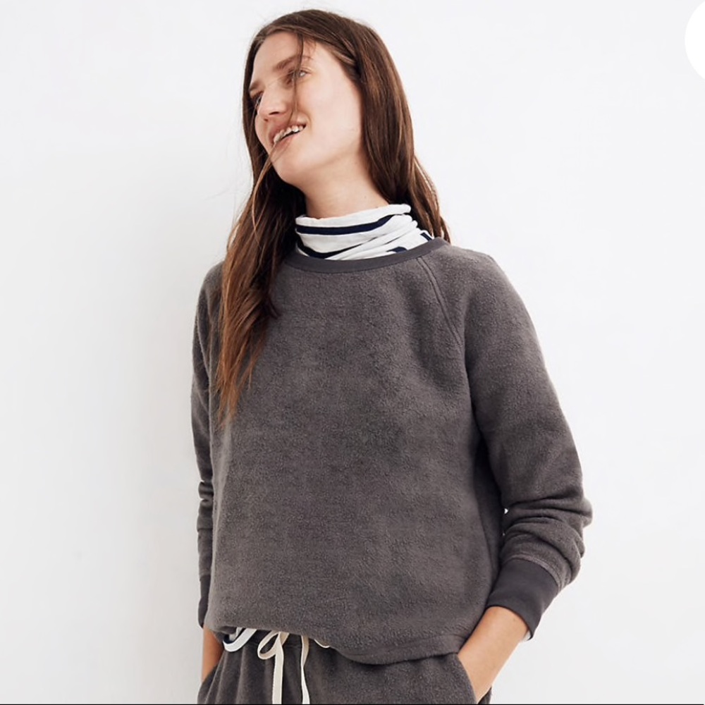MADEWELL Fleece Pajama Sweatshirt